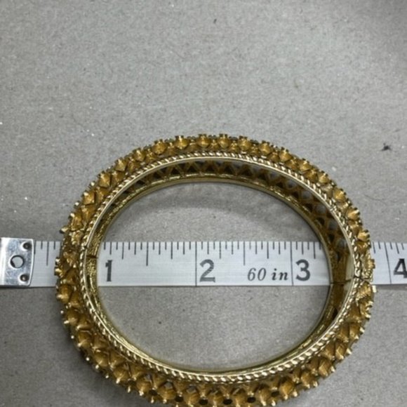 Marcel Boucher Gilded Gold Trellis Bracelet 1950's in Perfect Condition - Picture 14 of 14